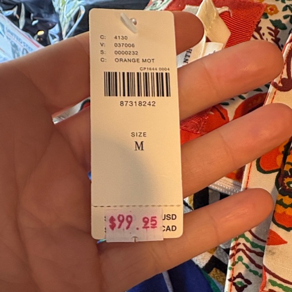 Anthropologie Floral Midi Dress with Cap Sleeves - Picture 12 of 12